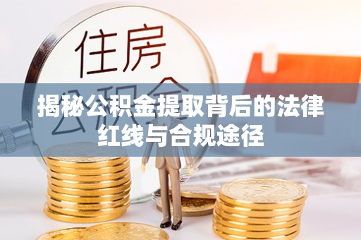 岳西揭秘公积金提取背后的法律红线与合规途径