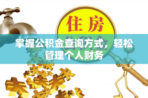 岳西掌握公积金查询方式，轻松管理个人财务